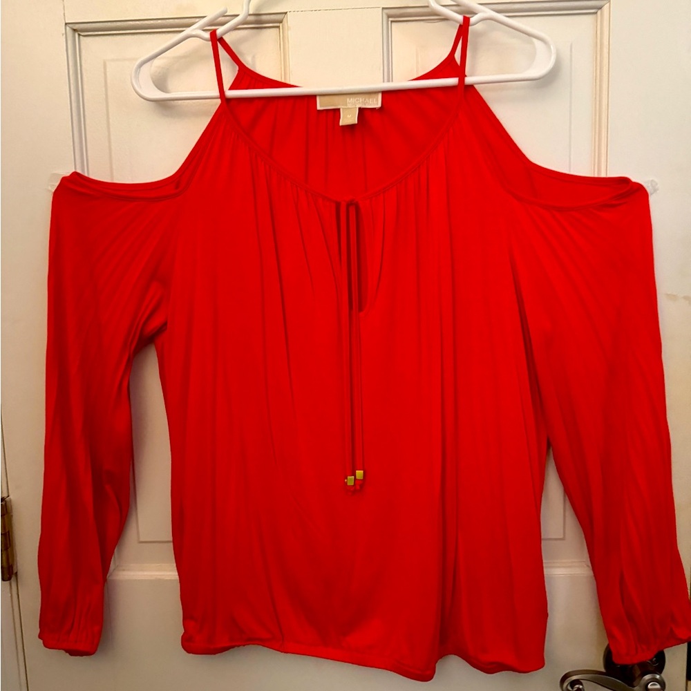 Michael Kors cold shoulder shirt